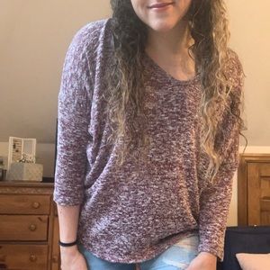 SOLD Burgundy heather shirt